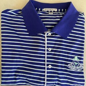 PETER MILLAR MEN’S POLO SHIRT STRIPED PORTMARNOCK GOLF CLUB , DUBLIN , IRELAND
